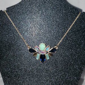 Bella Jack Gold Tone Necklace with Rhinestones